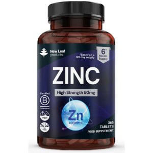 New Leaf Zinc 50mg High Strength Capsules