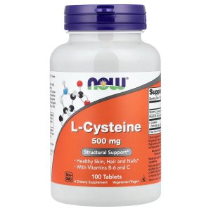 NOW Foods L-Cysteine 500 mg Structural Support 100 Tablets