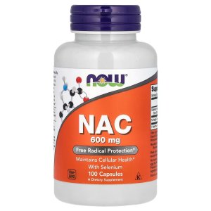 NOW Foods NAC With Selenium Free Radical Protection 100 Capsules