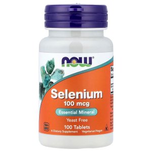 NOW Foods Selenium 100 mcg Essential Mineral 100 Tablets