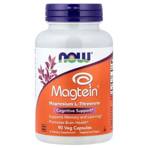NOW Foods Magtein® Magnesium L-Threonate 90 Veg Capsules