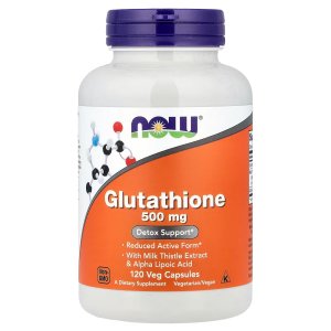 NOW Foods Glutathione 500 mg Detox Support 120  Capsules