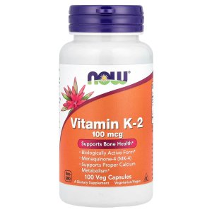 NOW Foods  Vitamin K-2 100 mcg Supports Bone Health 100  Capsules
