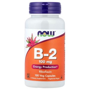NOW Foods B-2 100 mg Energy Production 100 Capsules