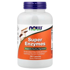 NOW Foods Super Enzymes Supports Healthy Digestion 180 Capsules
