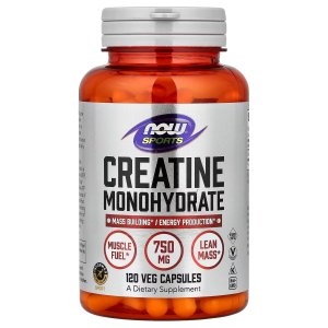 NOW Foods Sports Creatine Monohydrate Muscle Fuel 120 Veg Capsules