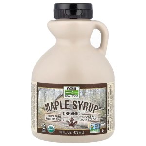 NOW Foods Organic Maple Syrup Grade A Dark Color 473 ml