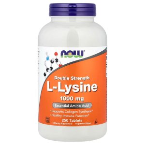 NOW Foods L-Lysine 1000 Double Strength mg 250 Tablets