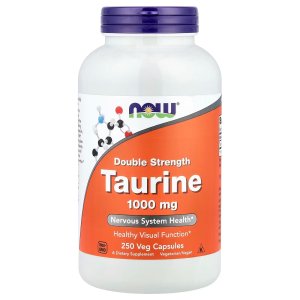 NOW Foods Taurine 1,000 mg Nervous System Health 250  Capsules