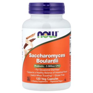 NOW Foods Saccharomyces Boulardii 5 Billion CFU 120  Capsules