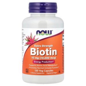 NOW Foods Biotin 10 mg Energy Production 120  Capsules