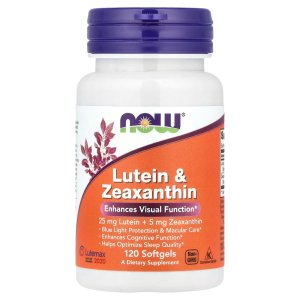NOW Foods Lutein &amp; Zeaxanthin Enhances Visual Function 120 Softgels