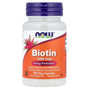 NOW Foods Biotin 1000 mcg Energy Production 100  Capsules
