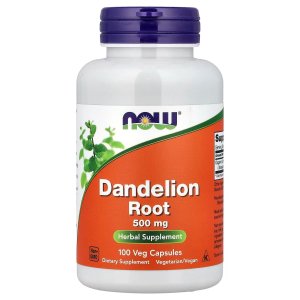 NOW Foods Dandelion Root, 500 mg Herbal Supplement 100  Capsules