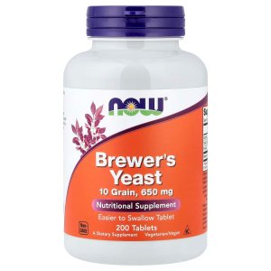 NOW Foods Brewer's Yeast 650 mgNutritional Supplement 200 Tablets