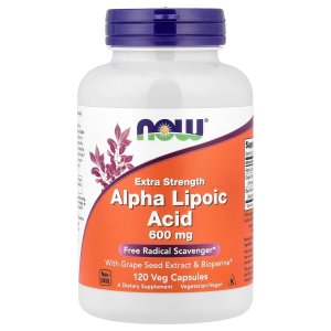 NOW Foods Alpha Lipoic Acid 600 mg Extra Strength 120 Capsules