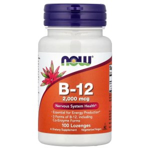 NOW Foods B-1-2000 mcg Nervous System Health 100 Capsules