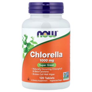 NOW Foods Chlorella Broken Cell Wall Algae 120 Tablets