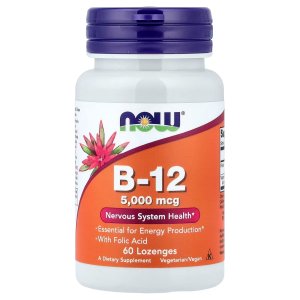 NOW Foods B-12 Essential For Energy Production 60 Capsules
