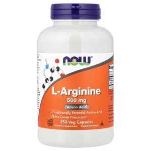 NOW Foods L-Arginine 500 mg Conditionally Essential Amino Acid 250  Capsules