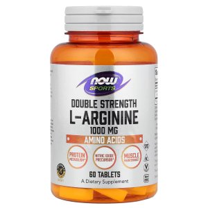 NOW Foods Sports L-Arginine 1,000 mg 60 Tablets