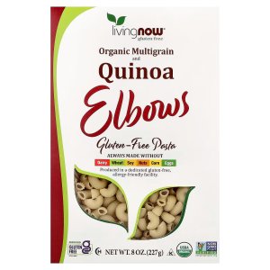NOW Foods Living NOW® Organic Multigrain and Quinoa Elbows Gluten Free (227 g)