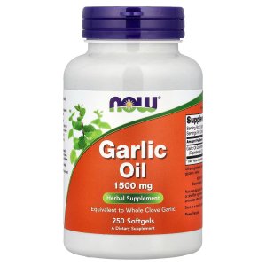 NOW Foods Garlic Oil Equivalent to Whole Clove Garlic 250 Softgels