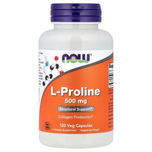 NOW Foods L-Proline Collagen Production 120 Capsules