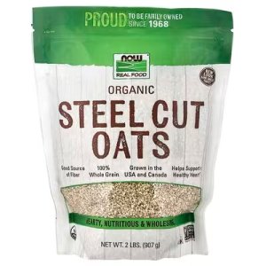 NOW Foods Real Food Organic Steel Cut Oats  (907 g)