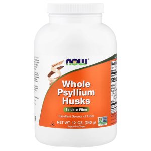 NOW Foods Whole Psyllium Husks  Excellent Source of Fiber (340 g)