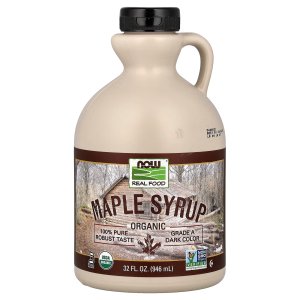 NOW Foods Real Food Organic Maple Syrup Grade A Dark Color (946 ml)