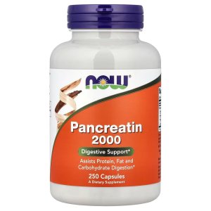 NOW Foods Pancreatin 2000 Digestive Support 250 Capsules