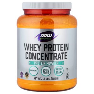 NOW Foods Sports Whey Protein Concentrate Protein PowderUnflavored 680 g
