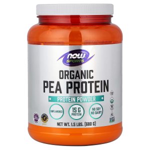 NOW Foods Sports Organic Pea Protein Powder Unflavored 680 g