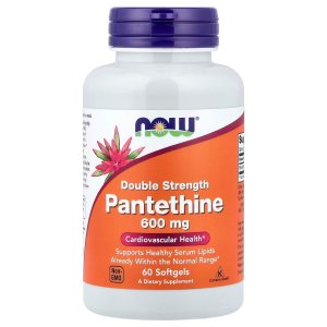 NOW Foods Pantethine, 600 mg 60 Softgels