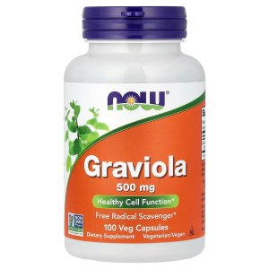 NOW Foods  Graviola (Annona muricata) 500 mg Healthy Cell Function 100 Capsules