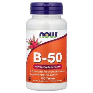 NOW Foods  Vitamin B-50 Energy Production Nervous System Health 250 Capsules