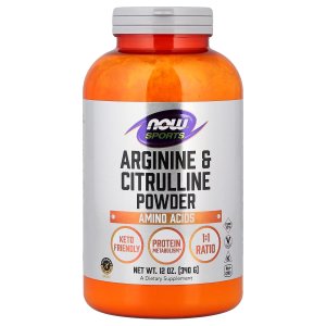 NOW Foods Sports Nutrition Arginine &amp; Citrulline Powder Amino Acid 340 g