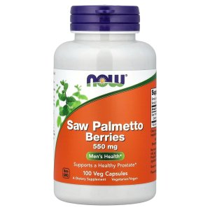 NOW Foods Saw Palmetto Berries (Serenoa repens) 550 mg Men's Health 100 Capsules
