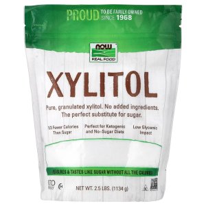 NOW Foods Xylitol Pure with No Added Ingredients, Keto-Friendly Low Glycemic Impac, Low Calorie 1134 g