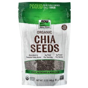 NOW Foods Real Food Organic Chia Seeds (340 g)