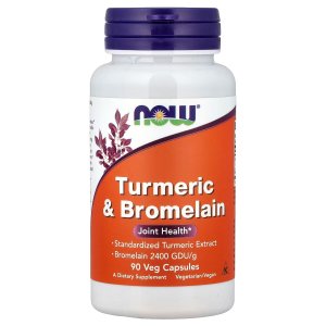 Now Foods Turmeric &amp; Bromelain 90 Vegetable Capsule