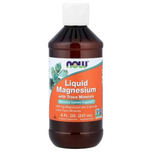 NOW Foods Liquid Magnesium with Trace Mineral, Nervous System Support