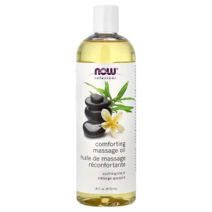 NOW Foods Solutions Comforting Massage Oil Vitamin Infused Blend Soothing and Nourishing