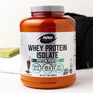 NOW Foods Sports Nutrition Whey Protein Isolate 25 G With BCAAs Creamy Chocolate Powder 2,268 g