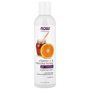 NOW Foods Solutions Vitamin C &amp; Manuka Honey Gel Cleanser (237 ml)