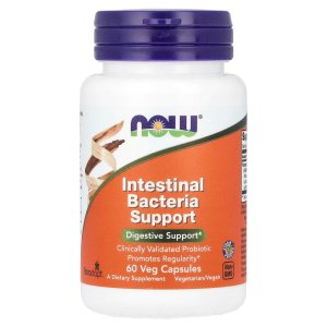Now Foods Intestinal Bacteria Support Probiotic Promotes Regularity 60 Veg Capsules
