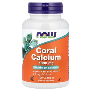 NOW Foods Coral Calcium Plus Bone Health pH Balance 100 Veg Capsules