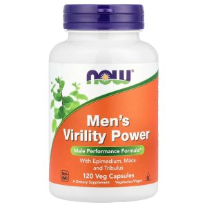 NOW Foods Men's Virility Power 120 Veg Capsules