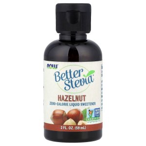NOW Foods Better Stevia® Zero-Calorie Liquid Sweetener Hazelnut (59 ml)